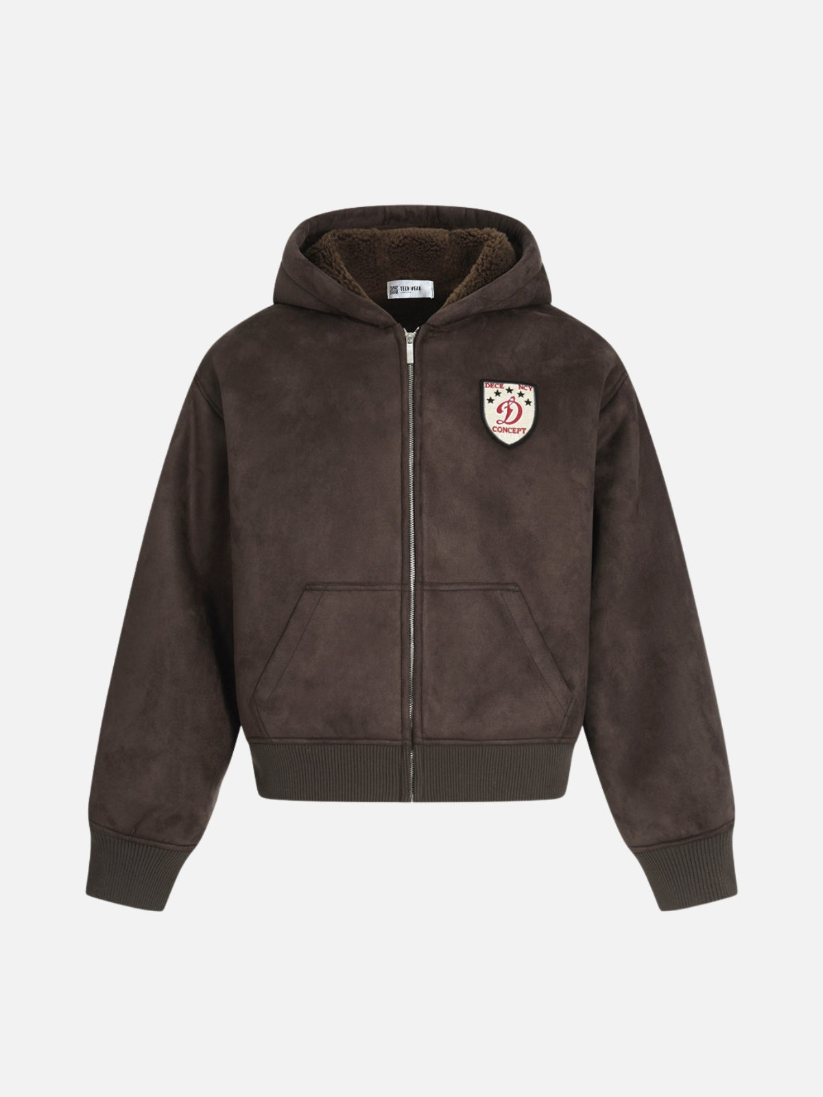 MUDSY – Oversized Embroidered Suede Jacket