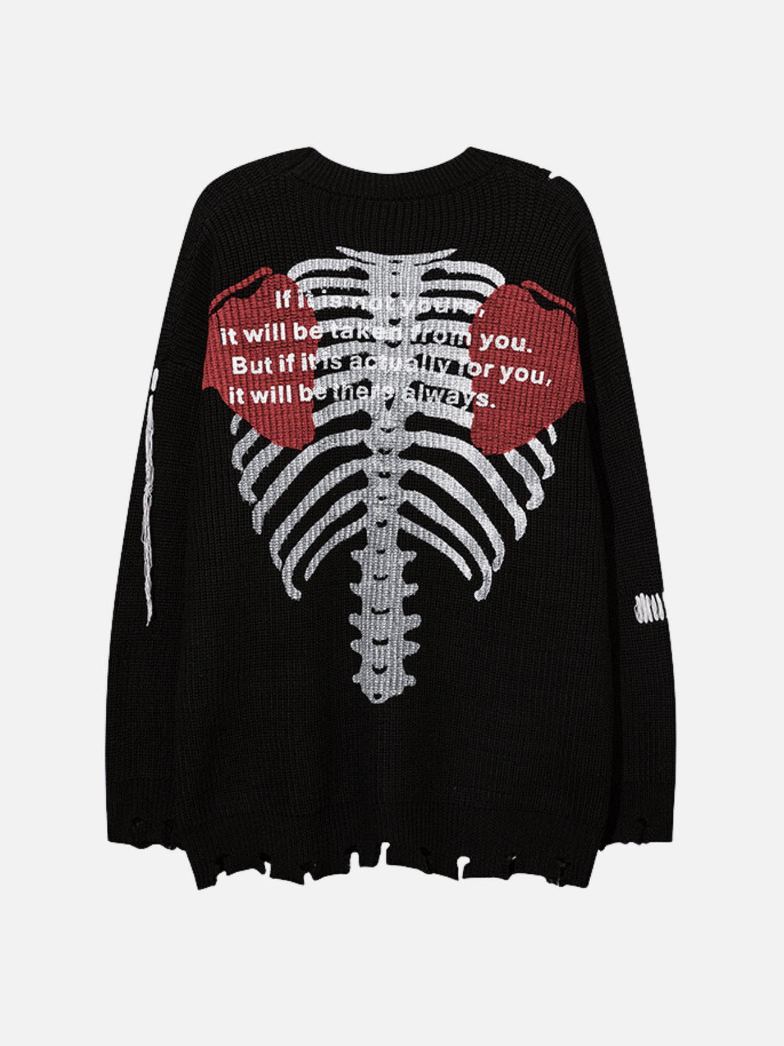 FANNESTORE - Oversized Graphic Sweater Black | TEENWEAR.EU