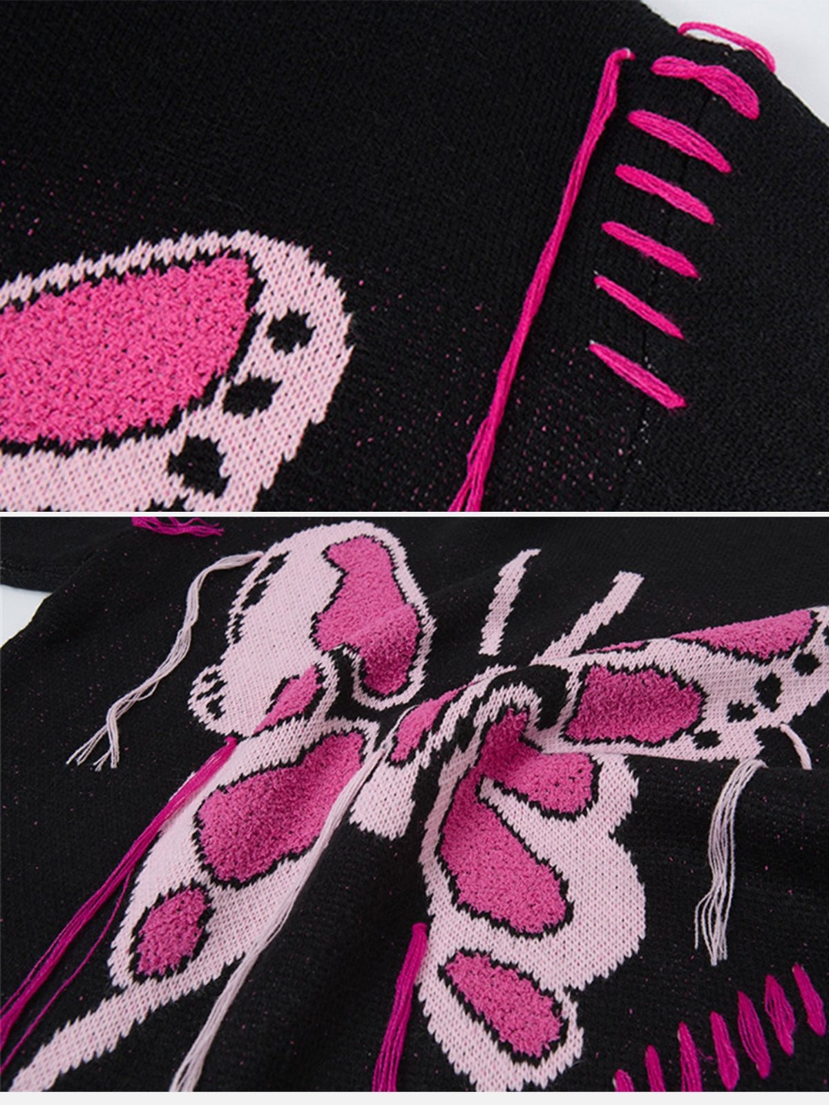 FLUTTRA – Oversized Graphic Sweater