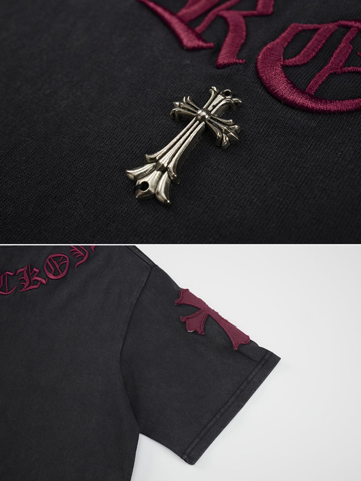 GOTHICX - Oversized Embroidered T-Shirt