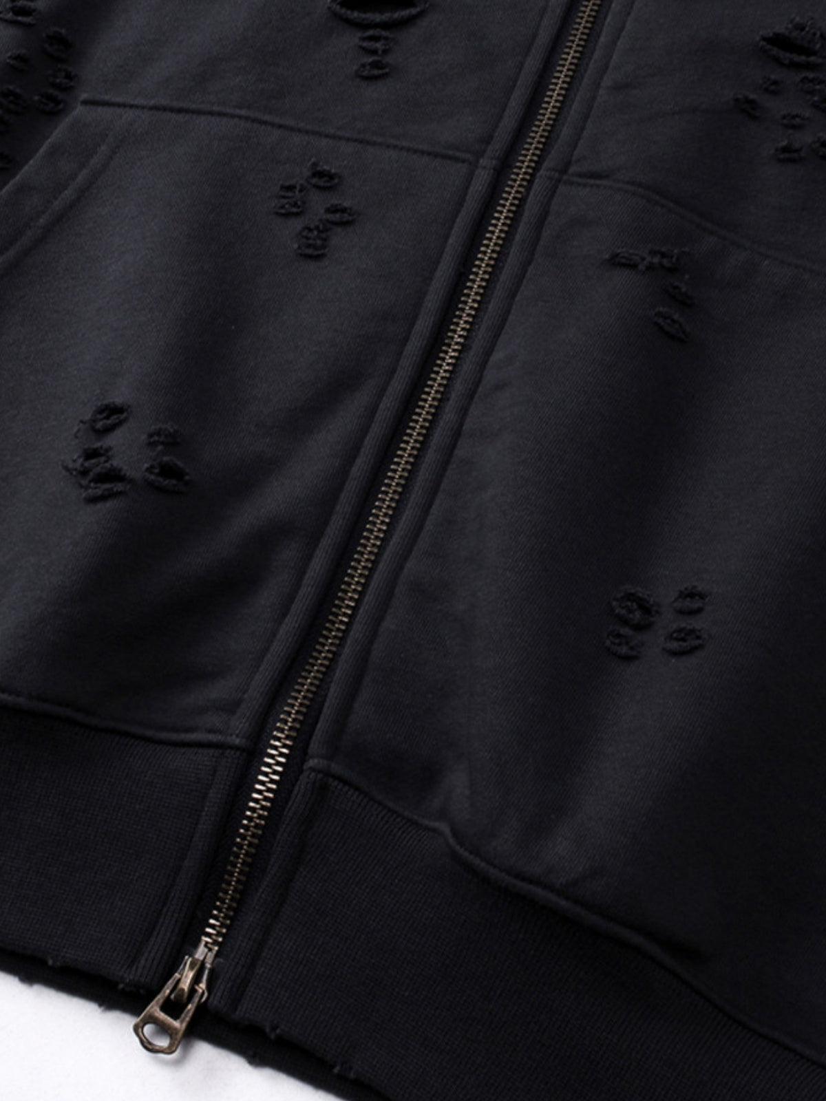 HOLIES - Oversized Basic Zip Up Hoodie | TEENWEAR.EU