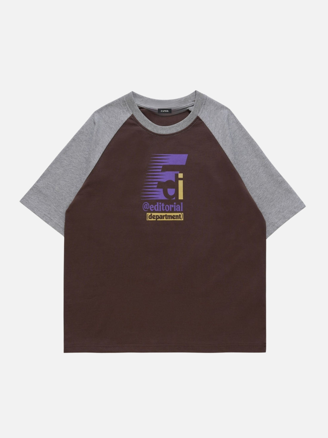 RETROSKI - Oversized Print T-Shirt Brown | TEENWEAR.EU