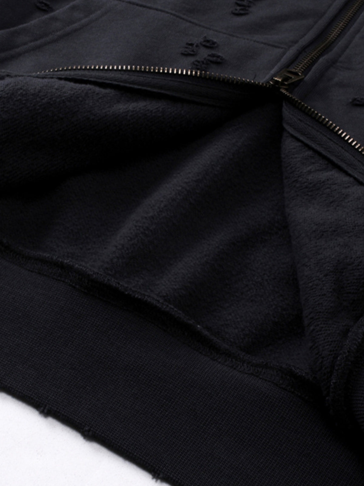 HOLIES - Oversized Basic Zip Up Hoodie | TEENWEAR.EU