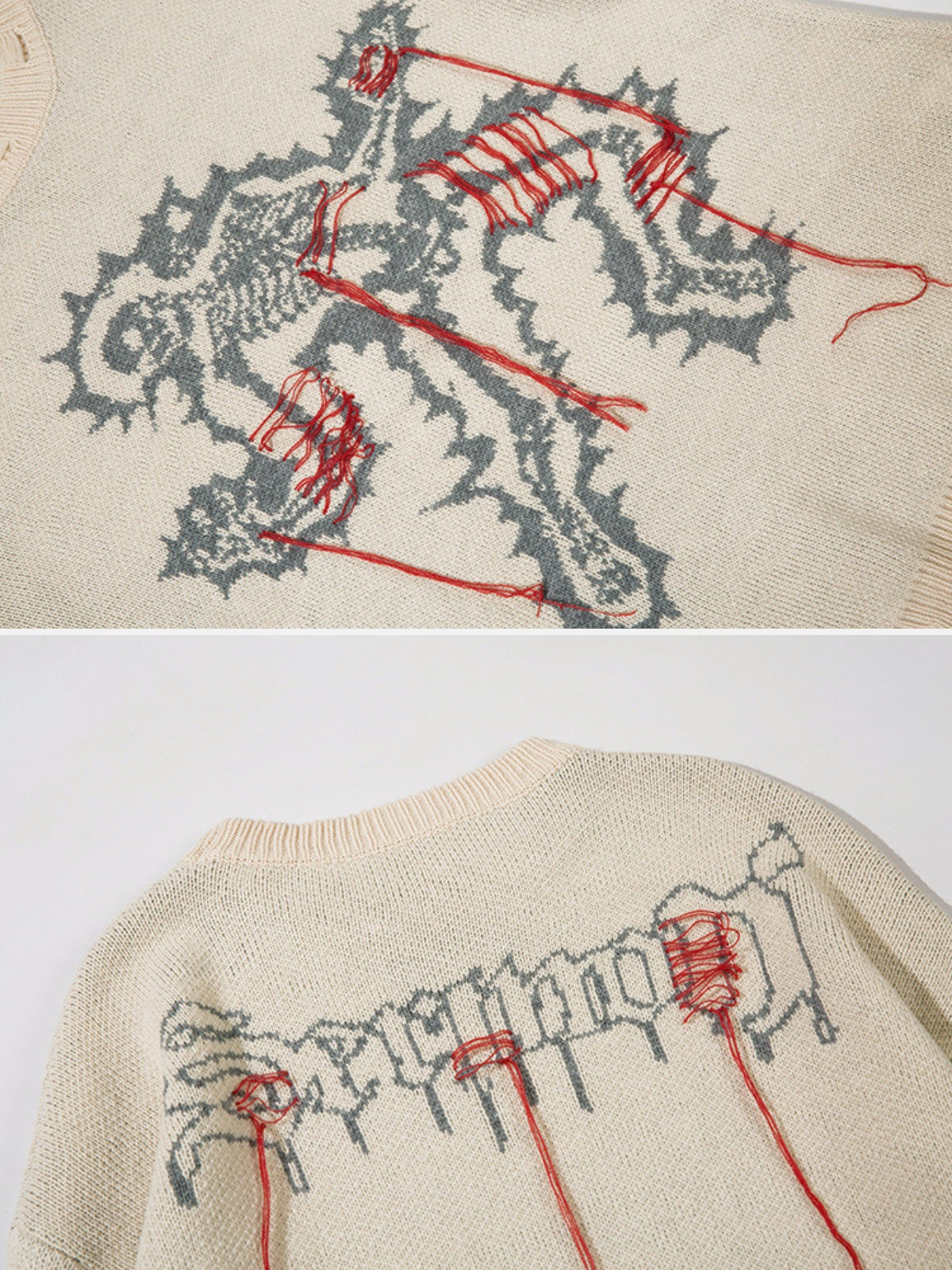 SERMED - Oversized Graphic Sweater | TEENWEAR.EU