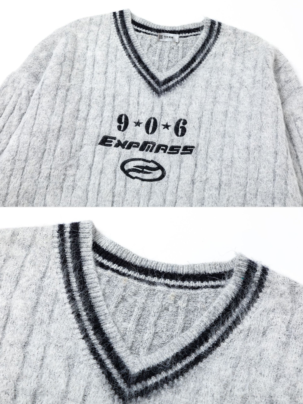 906 - Oversized Grahic Sweater