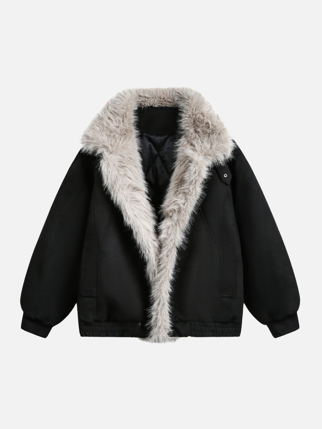 FROZZY – Oversized Basic Sherpa Jacket