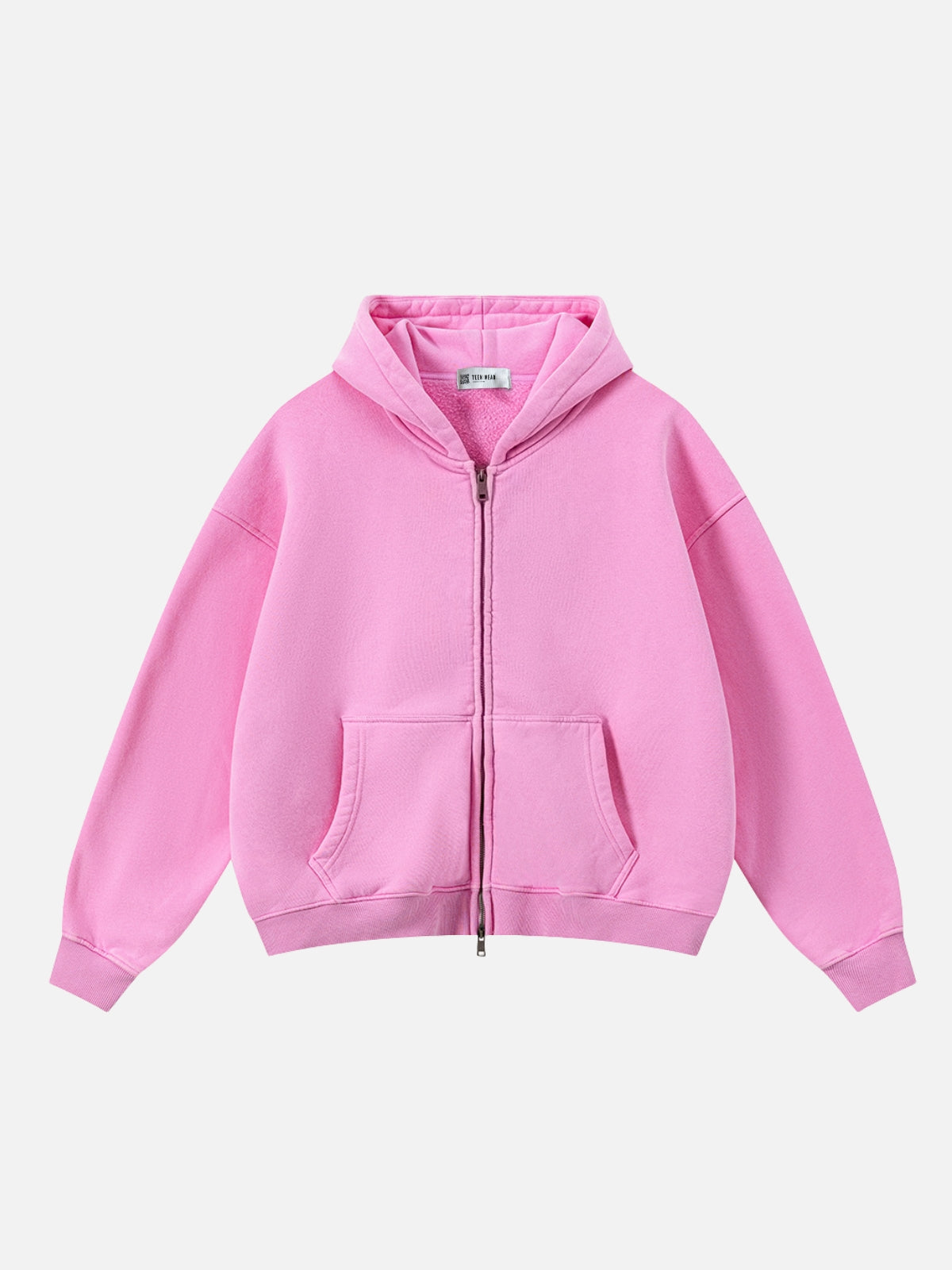 BASICOS - Oversized Basic Premium Zip Up Hoodie