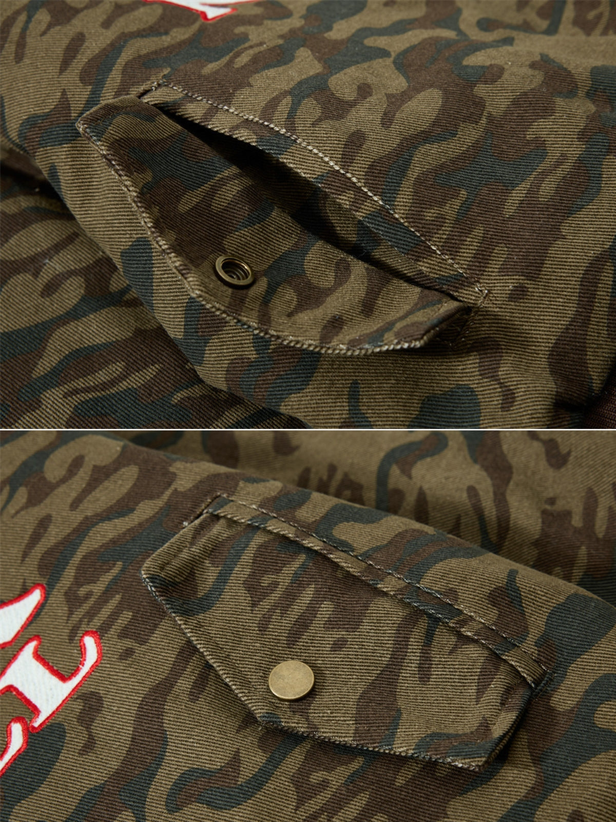 RALLYY - Puffer Camouflage Graphic Jacket
