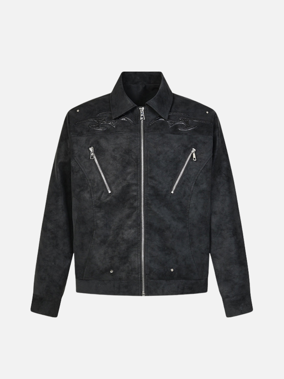 NIGHTLY - Embroidered Basic Jacket Black | Teenwear.eu