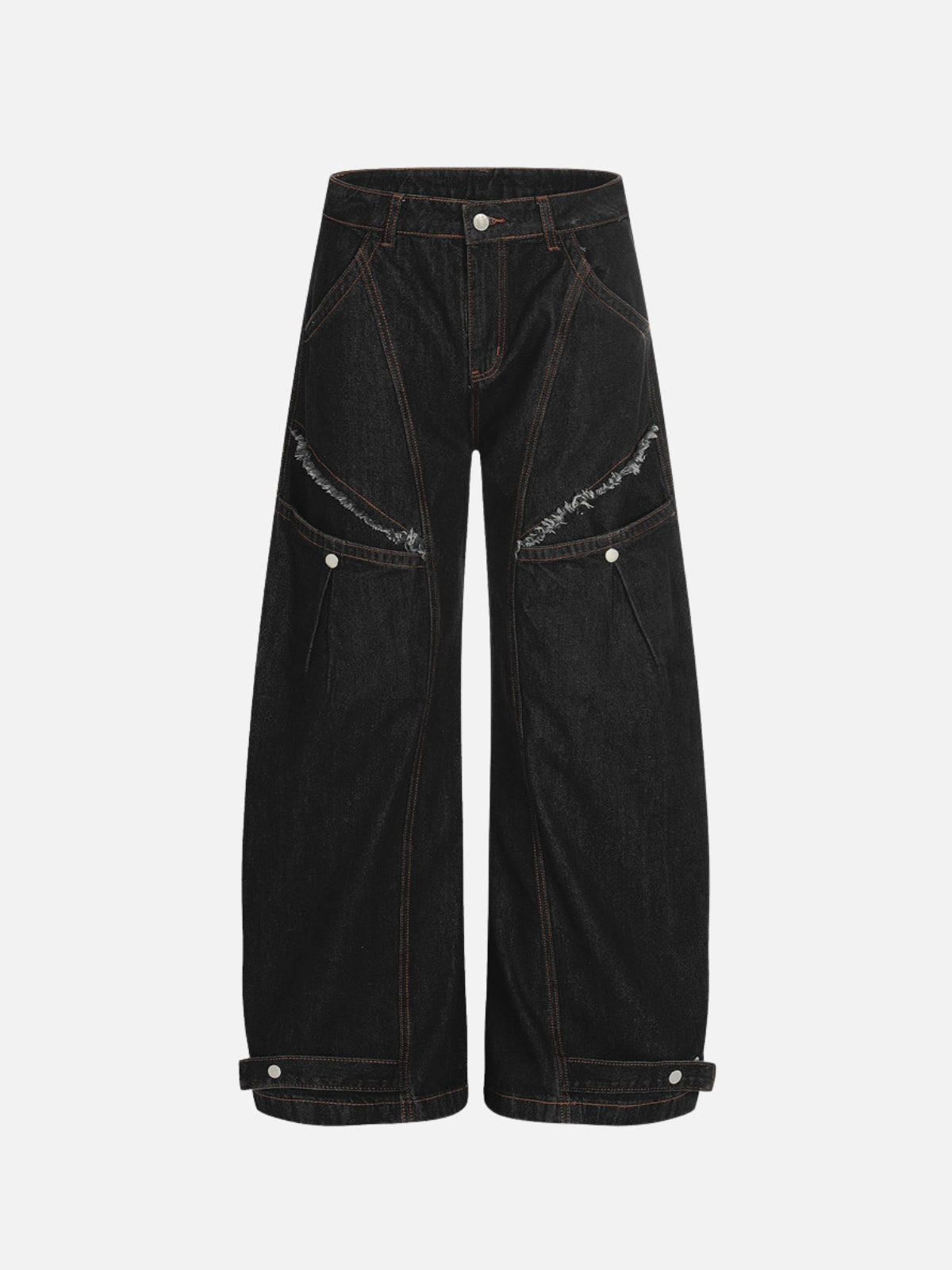 GØTHLI - Baggy Embroidered Jeans