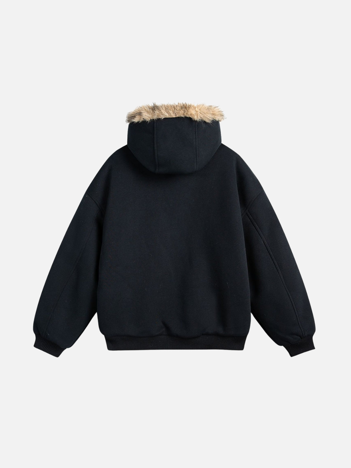 TRENDS - Oversized Sherpa Zip Up Jacket