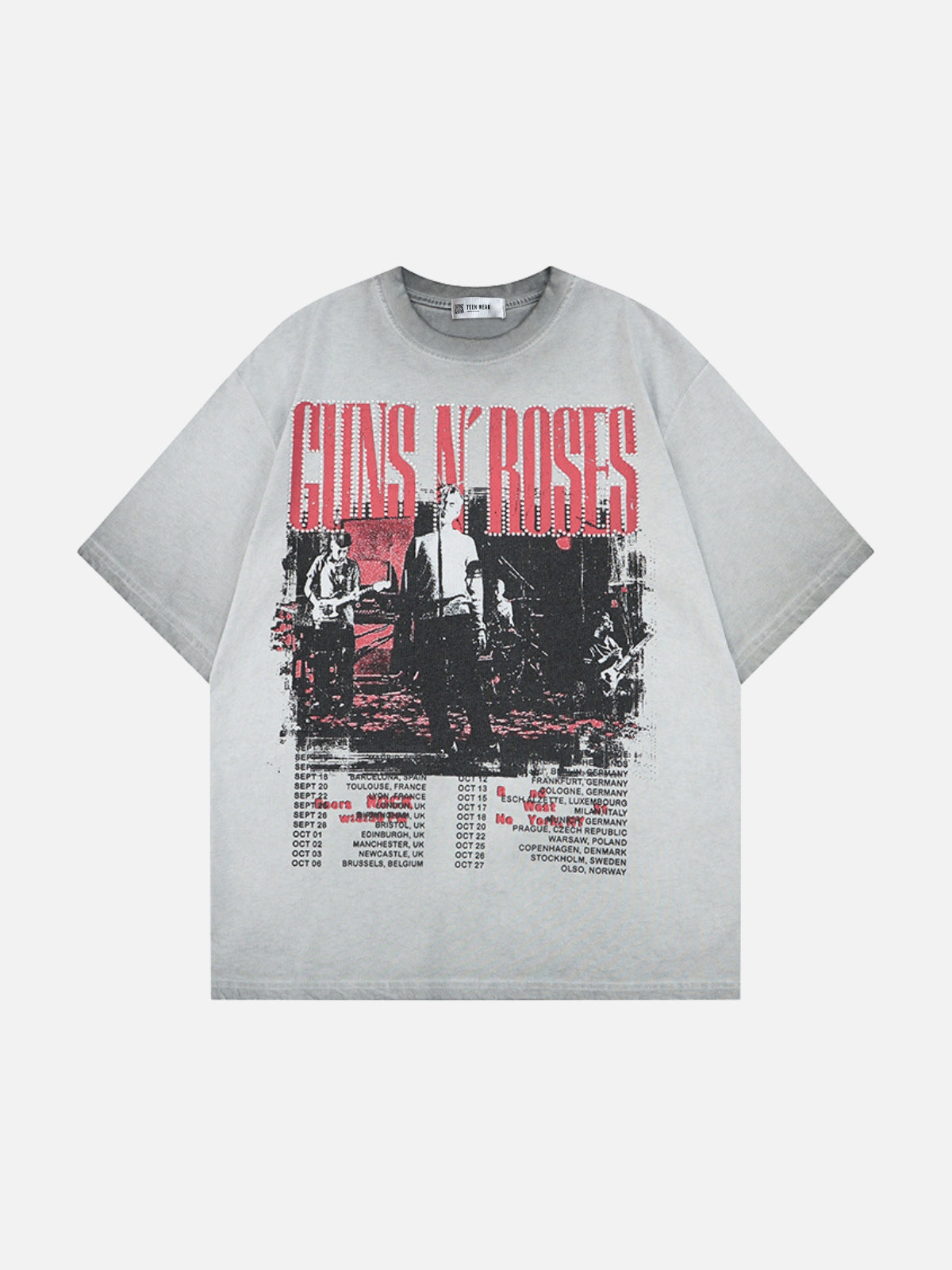 ROSEGUNS - Oversized Graphic T-Shirt Grey | Teenwear.eu