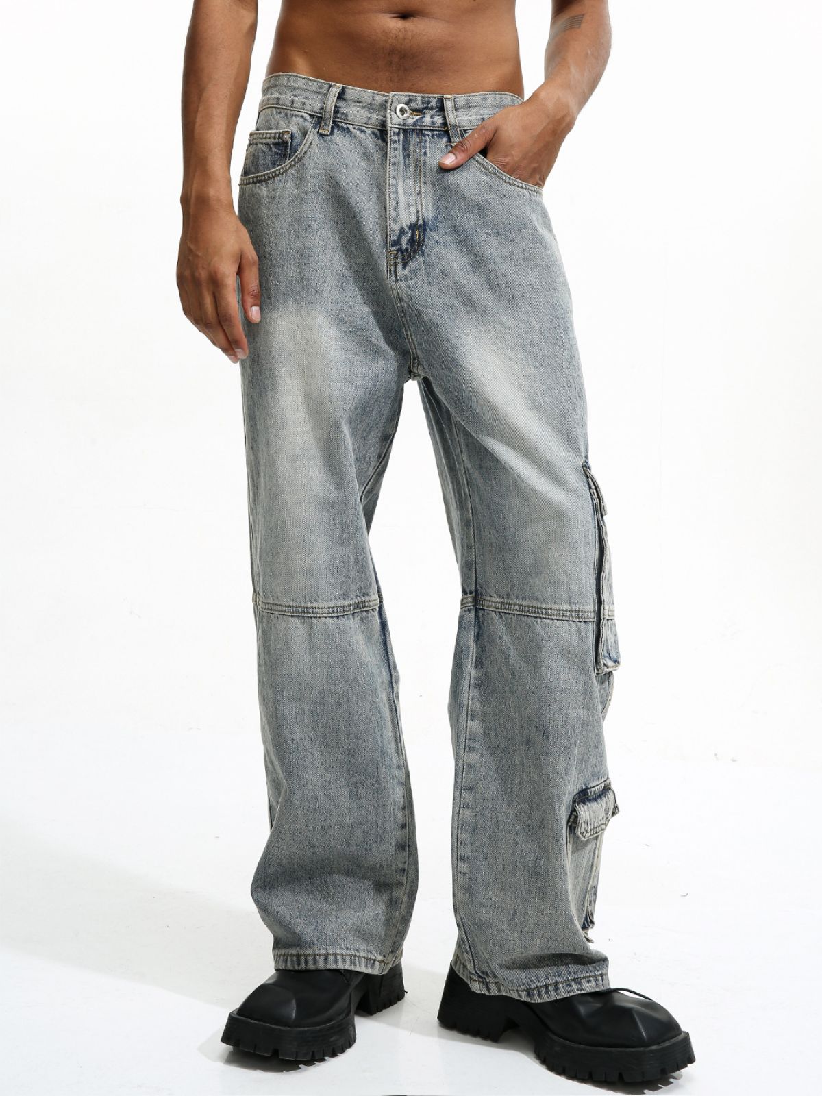 NICHE - Loose Cargo Basic Jeans | TEENWEAR.EU