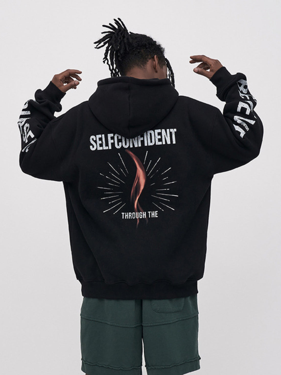 CONFIDENT - Regular Print Hoodie | TEENWEAR.EU