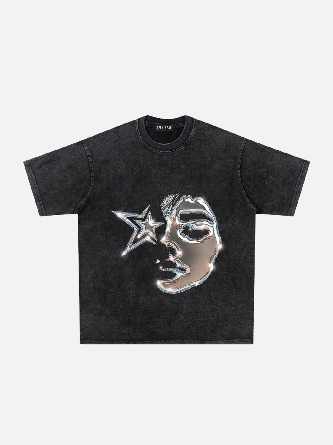 STAREYE - Regular Print T-Shirt Black | TEENWEAR.EU