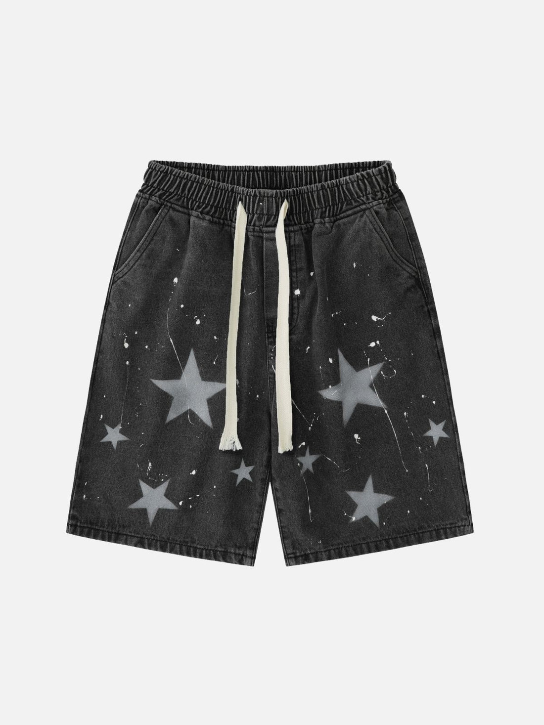 SPRAYED STARS - Regular Graphic Shorts Blue | TEENWEAR.EU