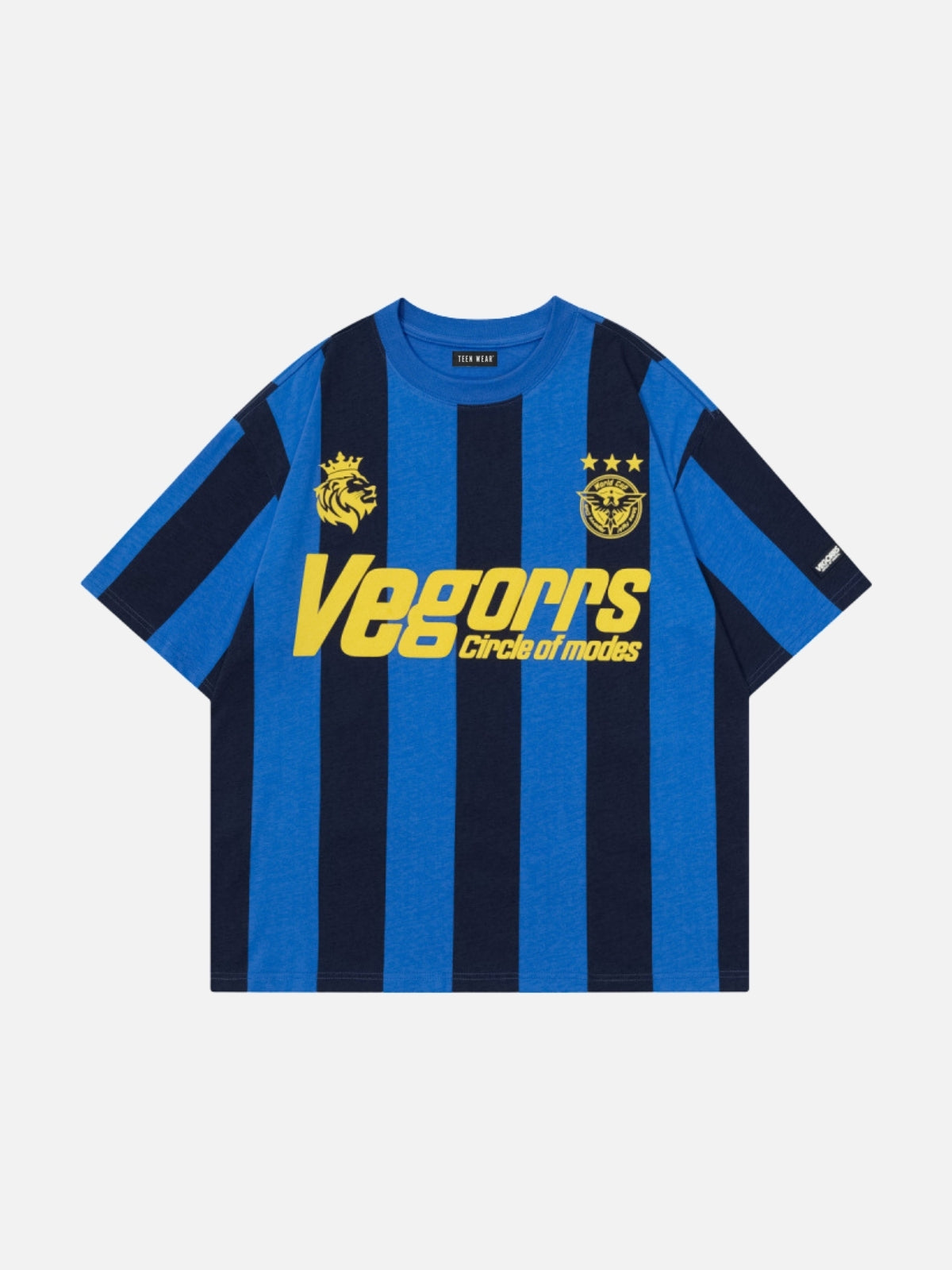 MODES - Oversized Print T-Shirt Blue | TEENWEAR.EU