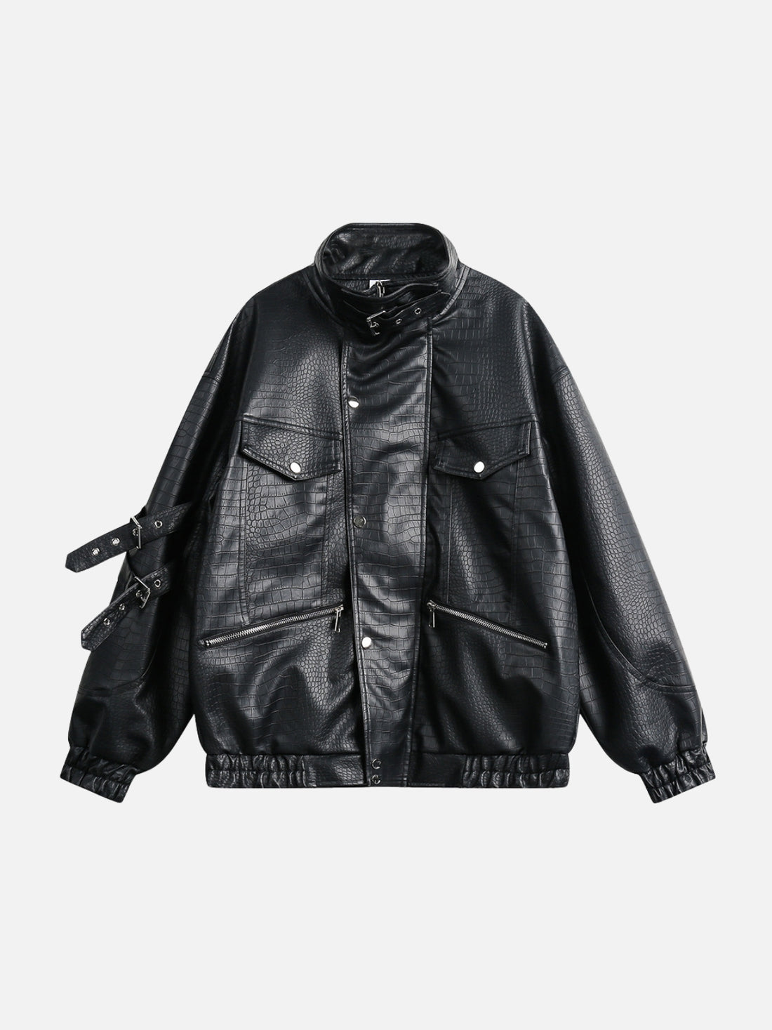 GLADIATOR - PU Leather Basic Jacket Black | TEENWEAR.EU