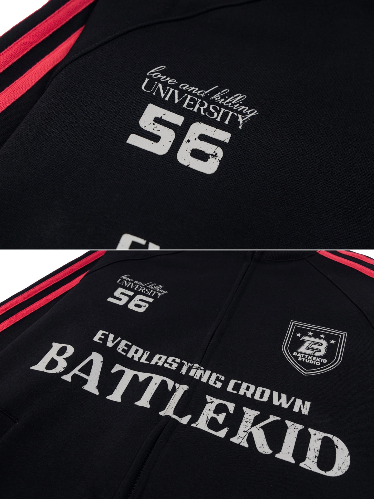 EVERLASTING - Oversized Print Polo Hoodie | TEENWEAR.EU