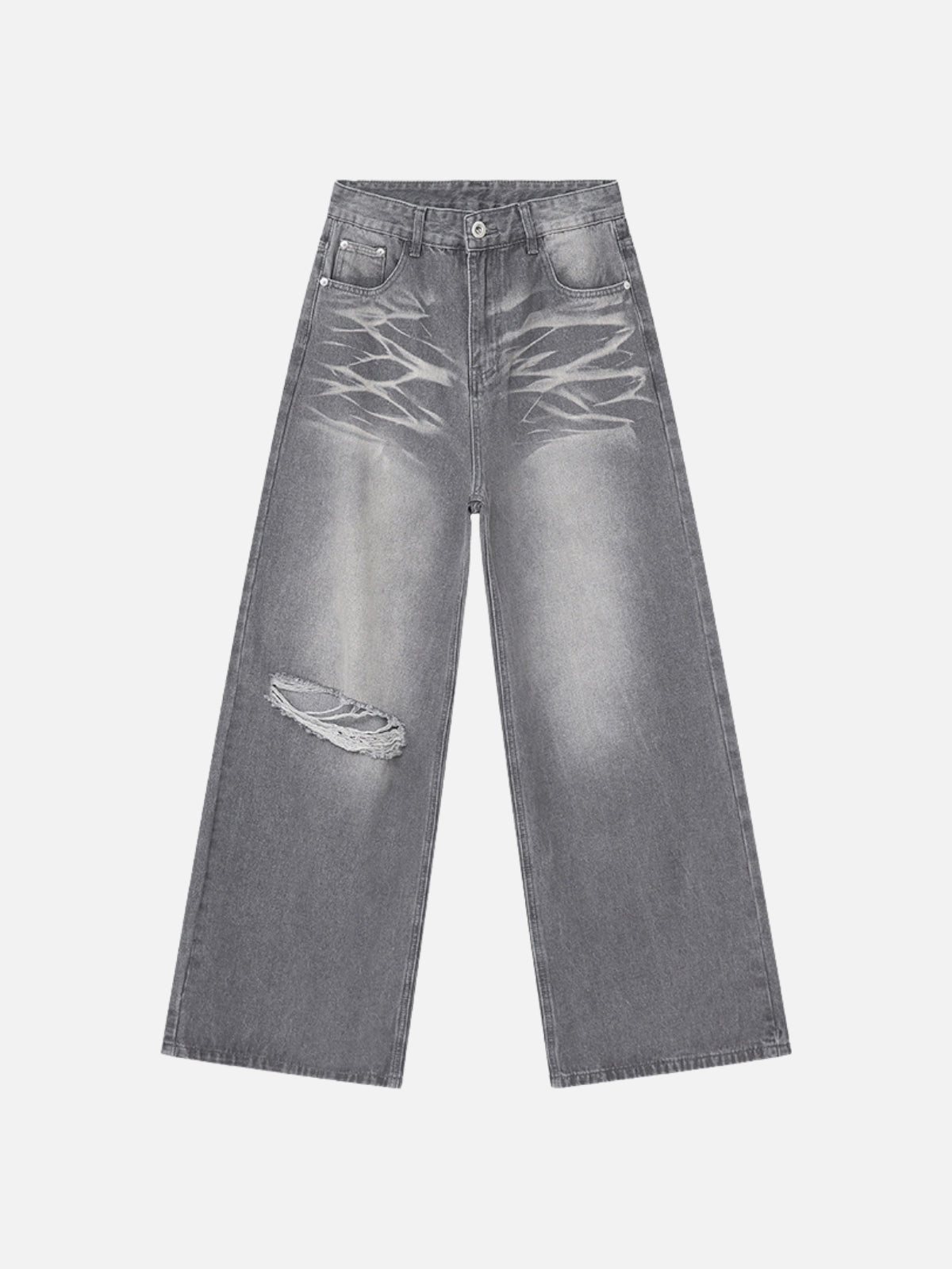 GREYES - Baggy Basic Jeans Grey | TEENWEAR.EU
