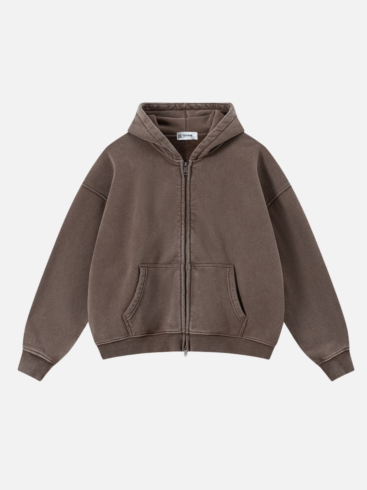 BASICOS - Oversized Basic Premium Zip Up Hoodie