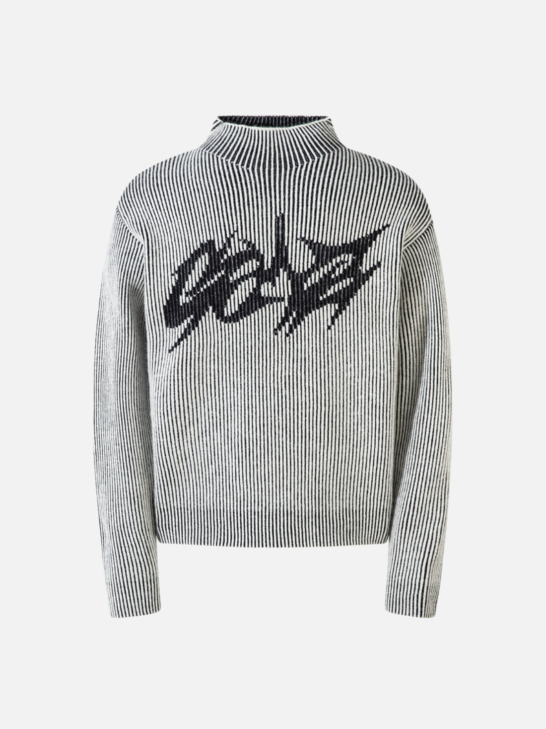 ZNAKS - Oversized Graphic Sweater Washed Black | TEENWEAR.EU