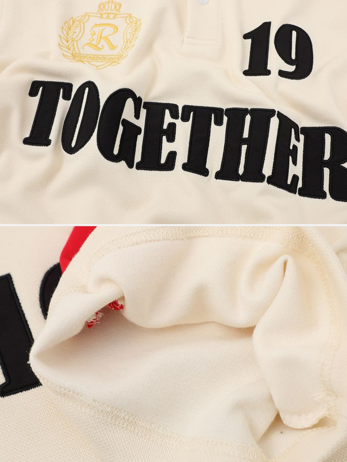 TOGETHER - Oversized Graphic Polo T-Shirt | Teenwear.eu