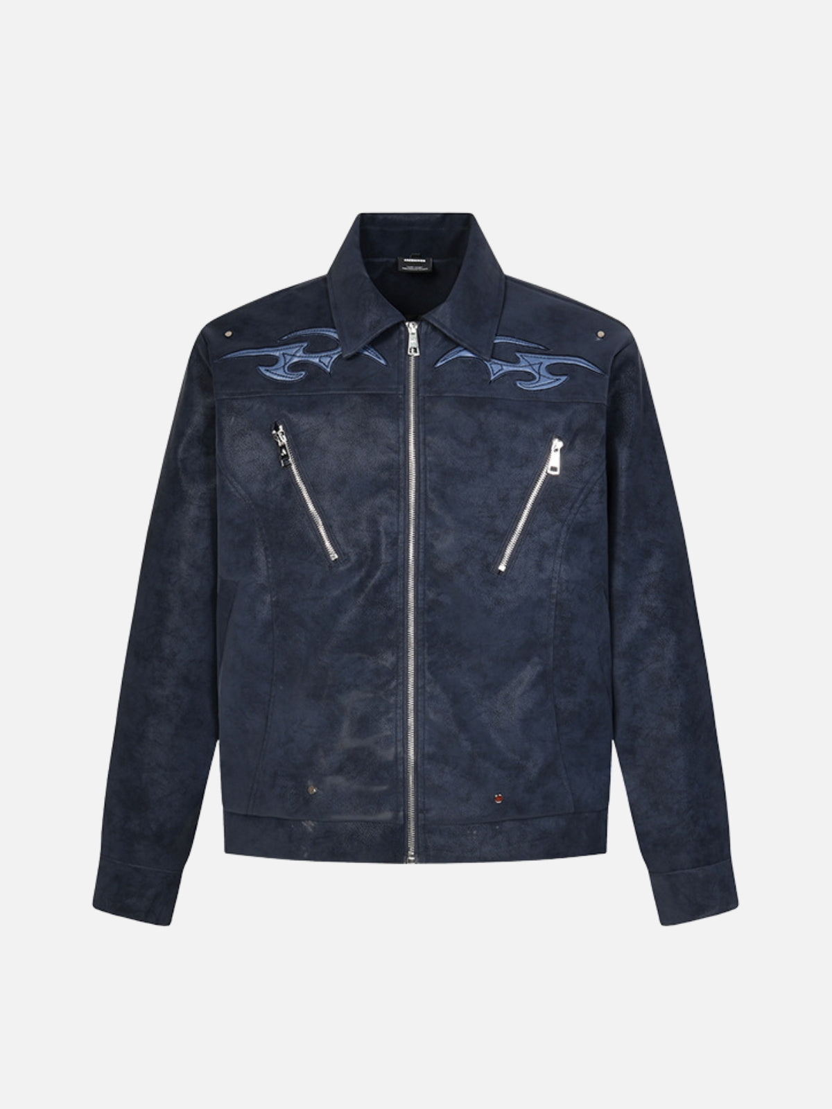 NIGHTLY - Embroidered Basic Jacket Blue | Teenwear.eu