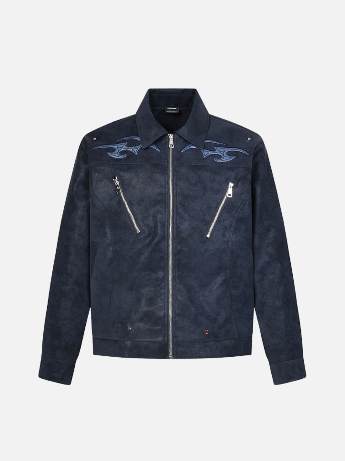 NIGHTLY - Embroidered Basic Jacket Blue | Teenwear.eu