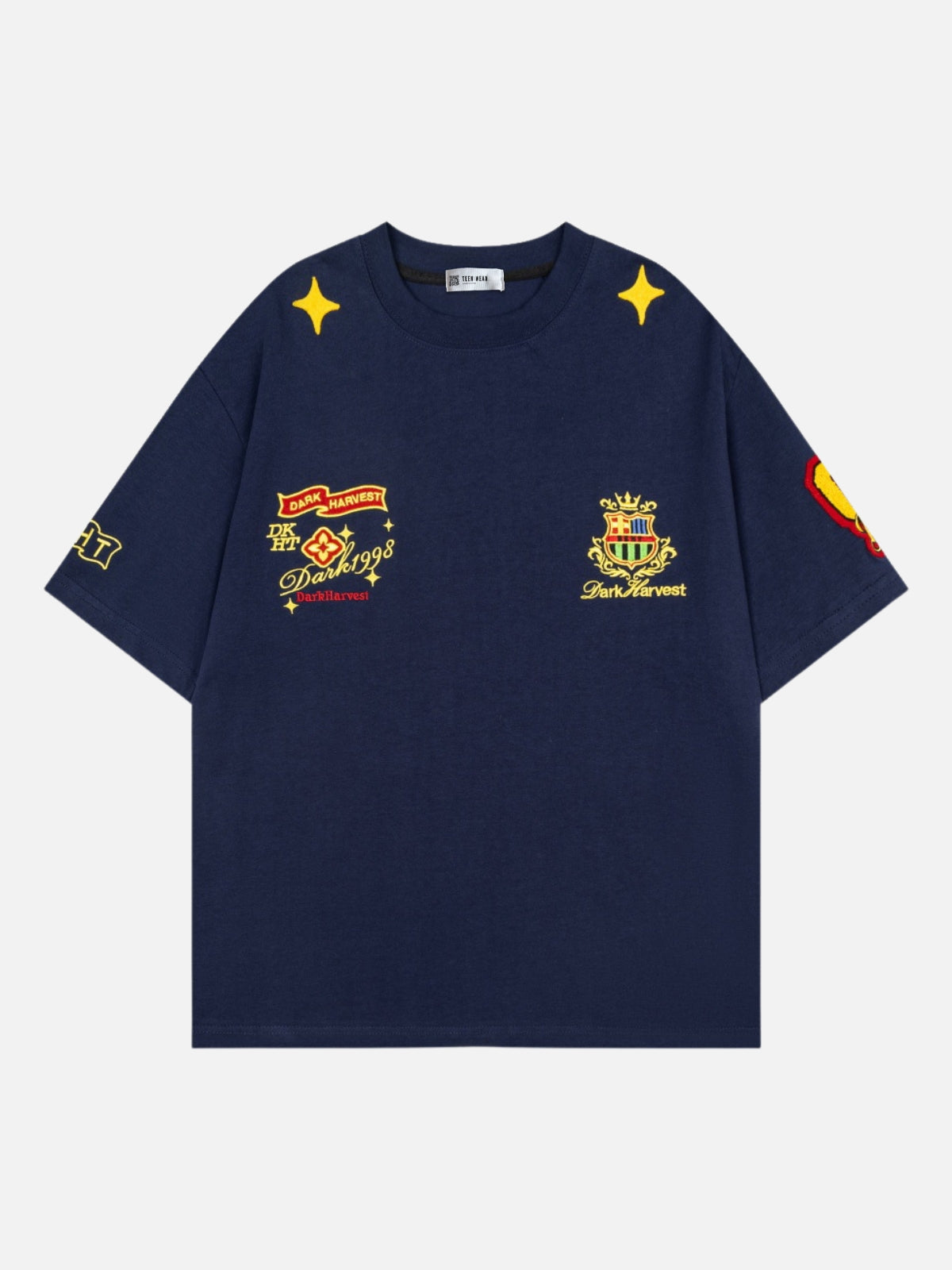 DARKVESTY - Oversized Graphic T-shirt Blue | Teenwear.eu