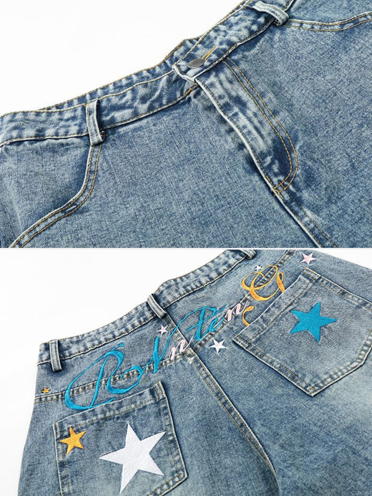 BOYNREN - Baggy Denim Jorts | Teenwear.eu