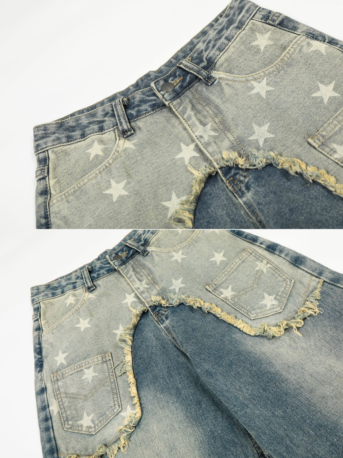 STARGAZING - Baggy Embroidered Graphic Jeans