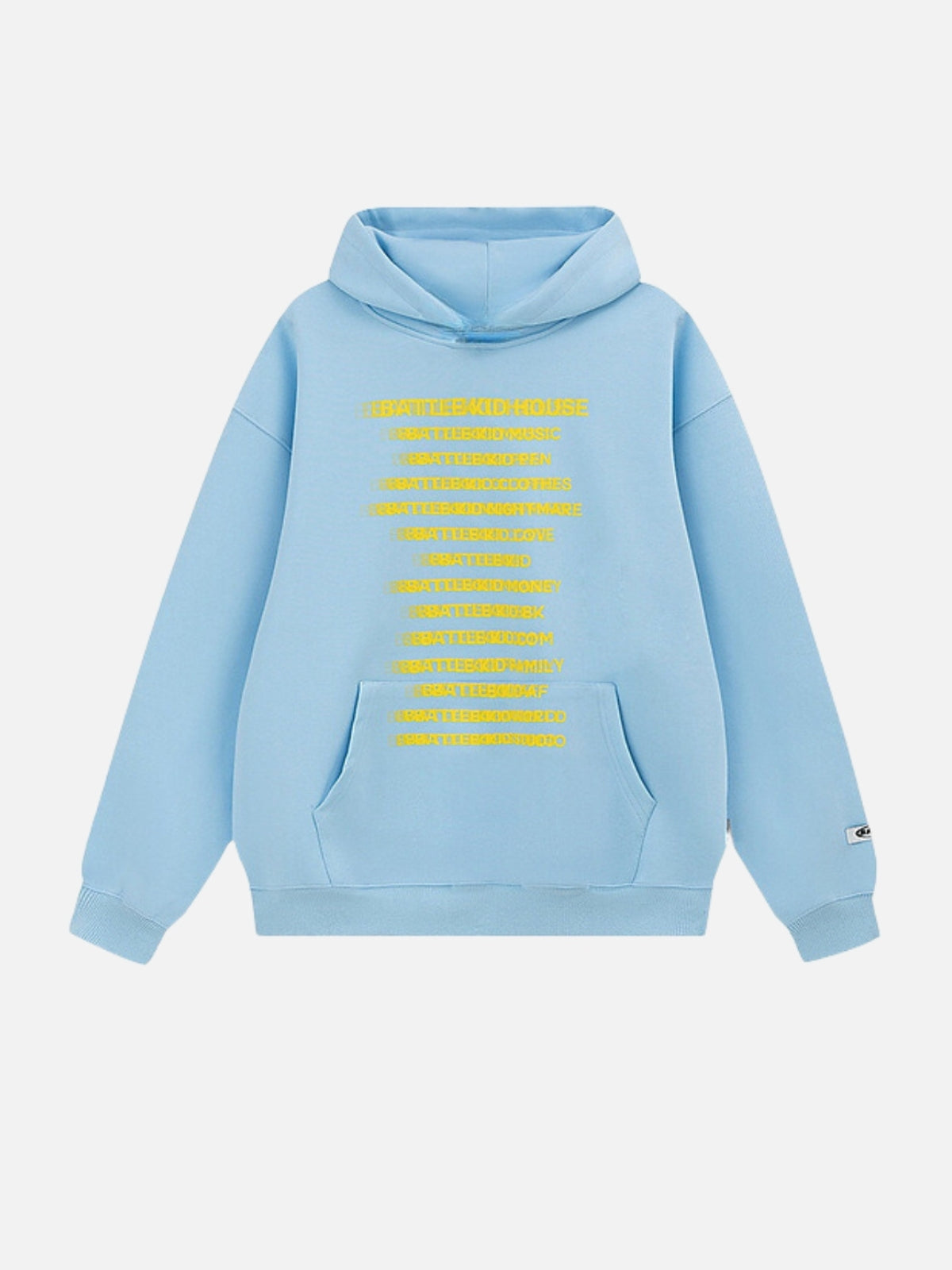 TEXTED - Oversized Graphic Hoodie Blue | TEENWEAR.EU