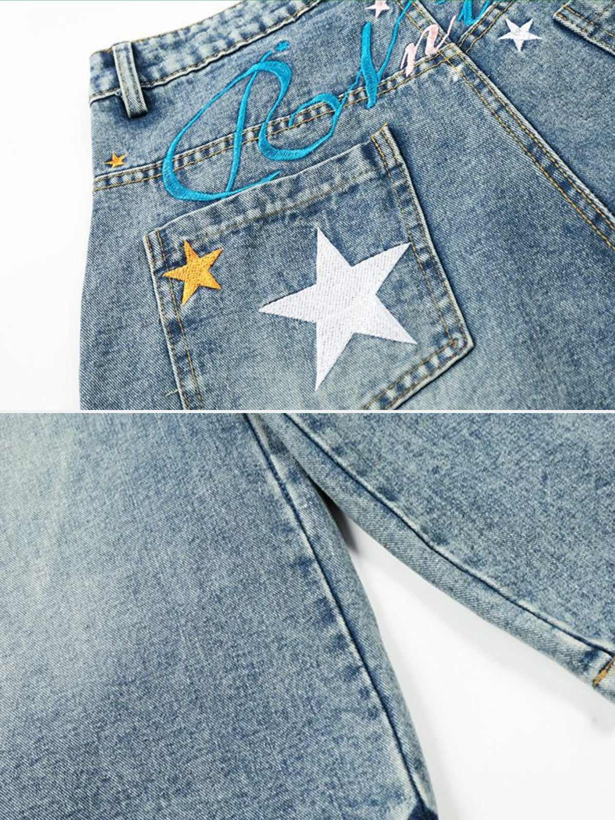 BOYNREN - Baggy Denim Jorts | Teenwear.eu