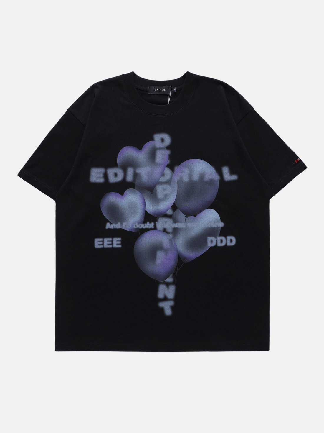 BALLOONS - Oversized Print T-Shirt Black | TEENWEAR.EU