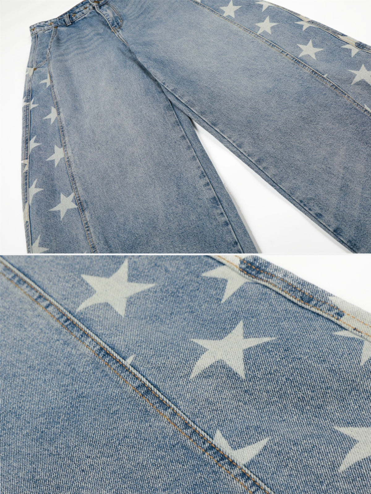 AMERICO - Baggy Graphic Jeans