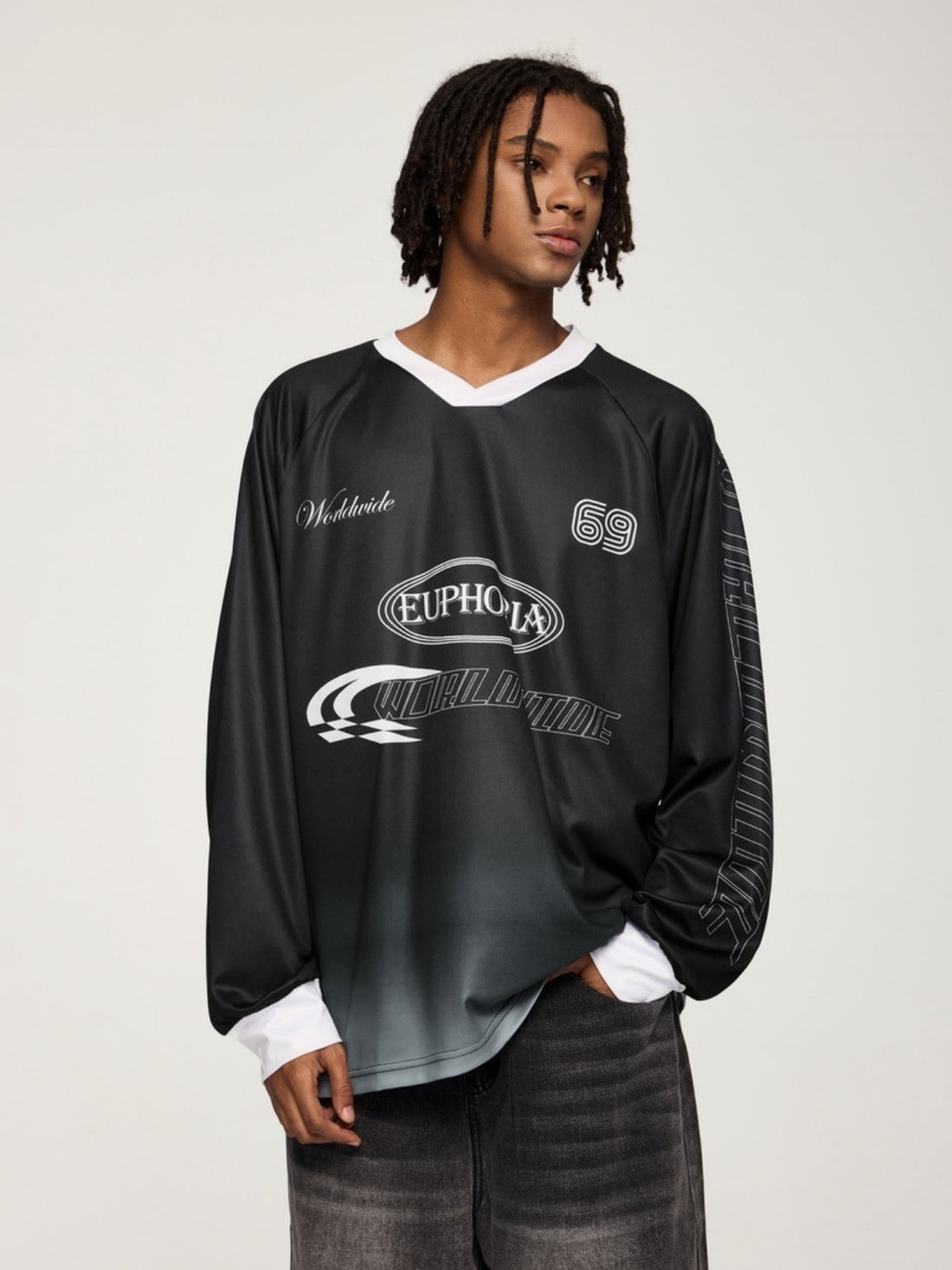 EUPHORIA - Oversized Graphic Long Sleeved Jersey | TEENWEAR.EU