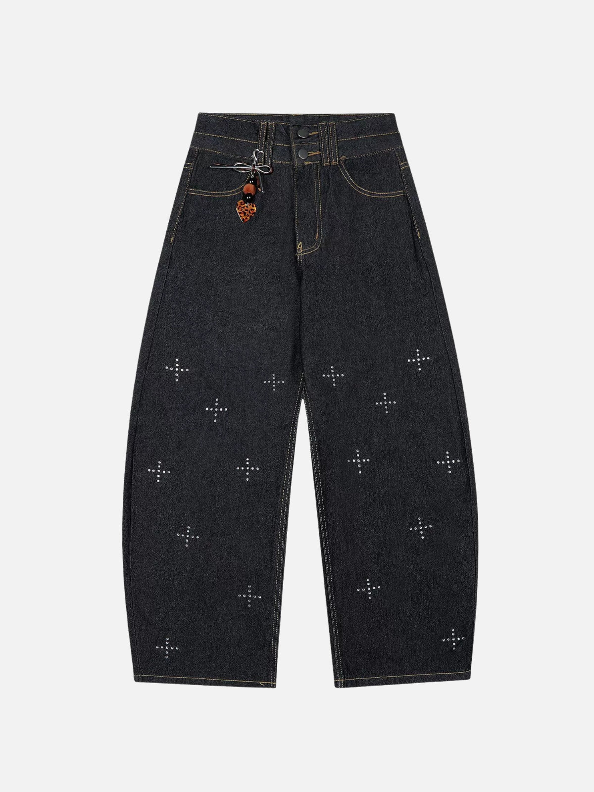 KARMIC - Baggy Embroidered Jeans