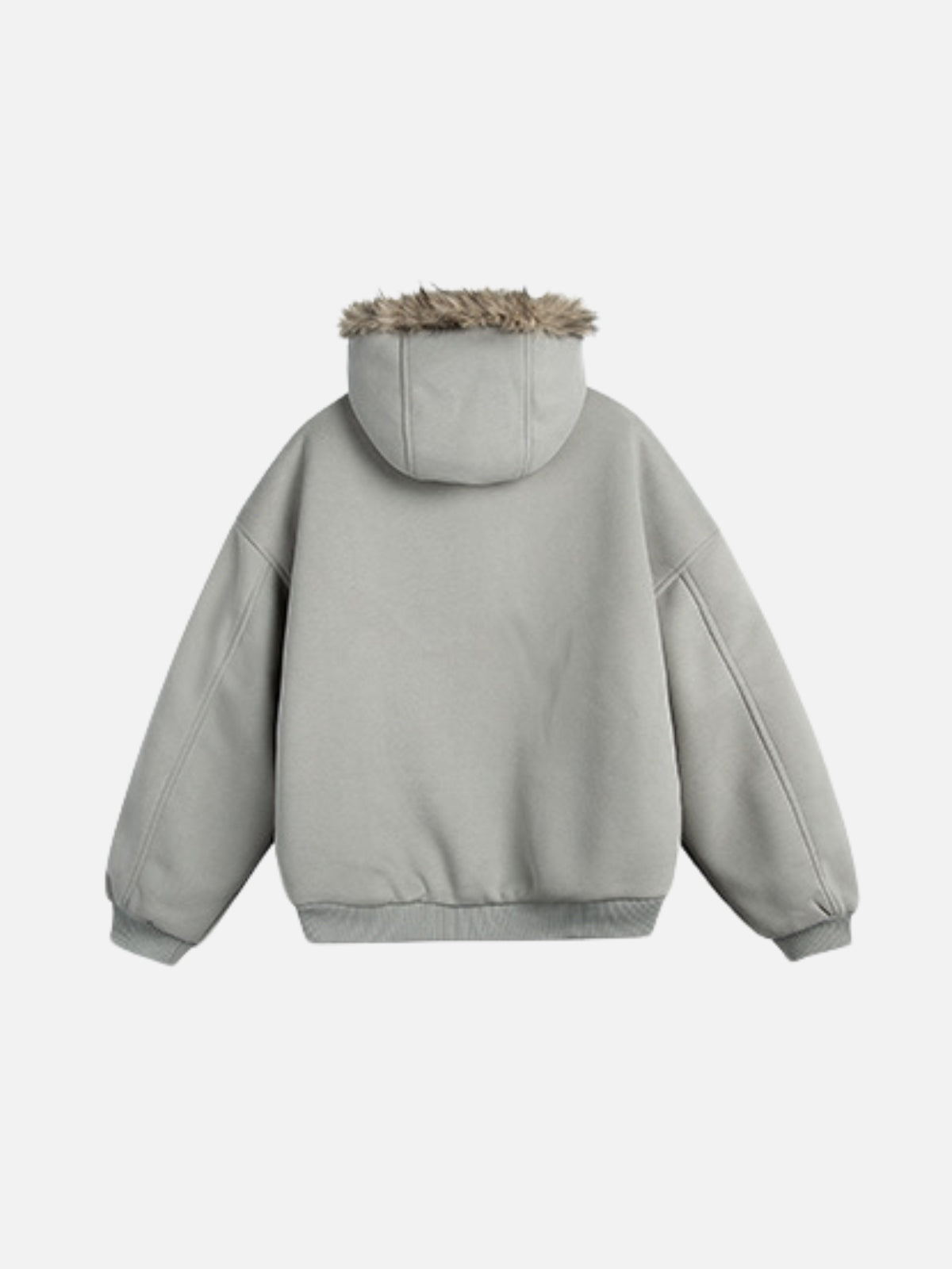 TRENDS - Oversized Sherpa Zip Up Jacket