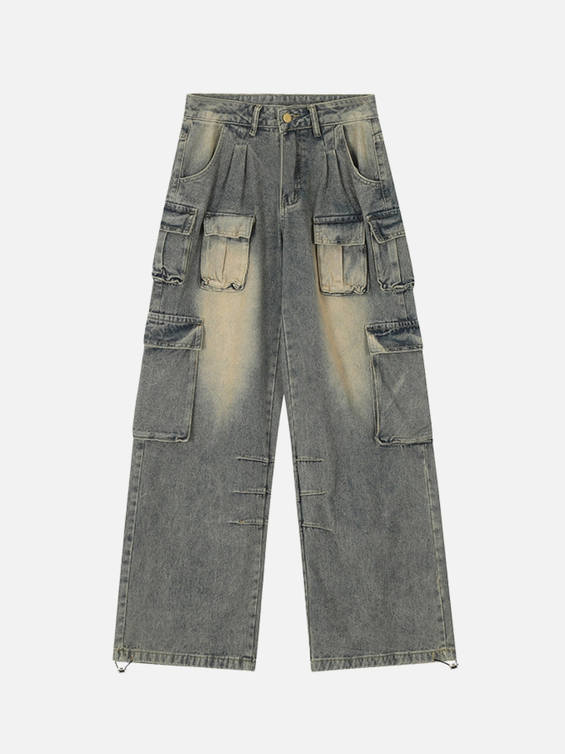 POCKETLESS - Graphic Cargo Jeans Black | TEENWEAR.EU