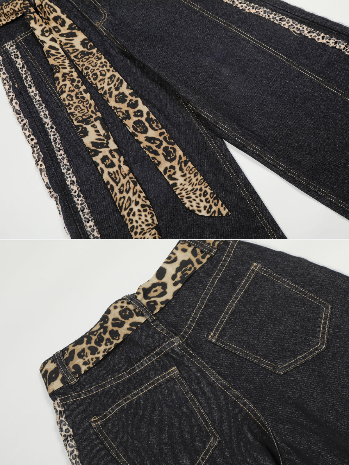 LEOPY - Baggy Print Jeans