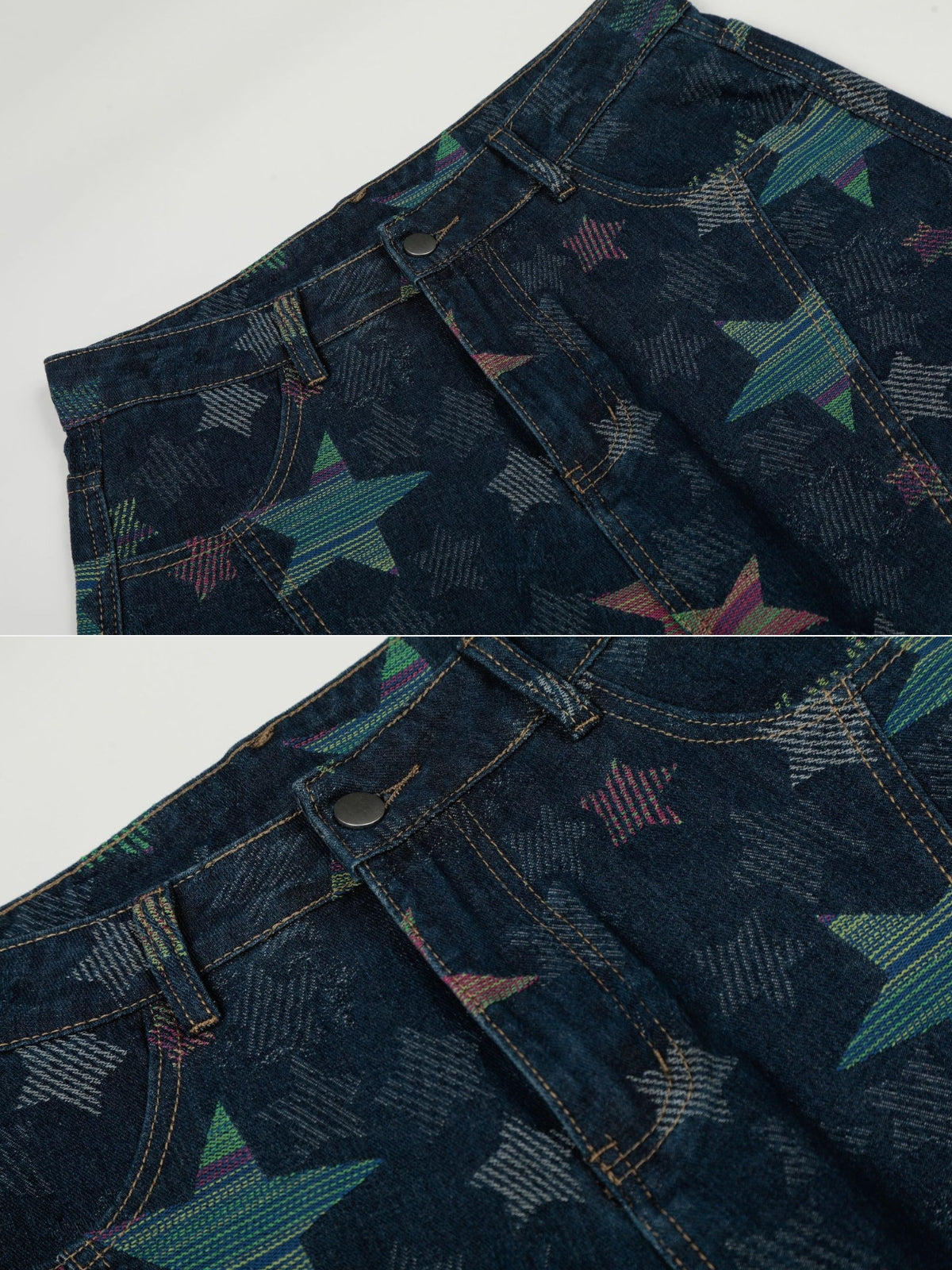 PRESTAR - Baggy Graphic Jeans