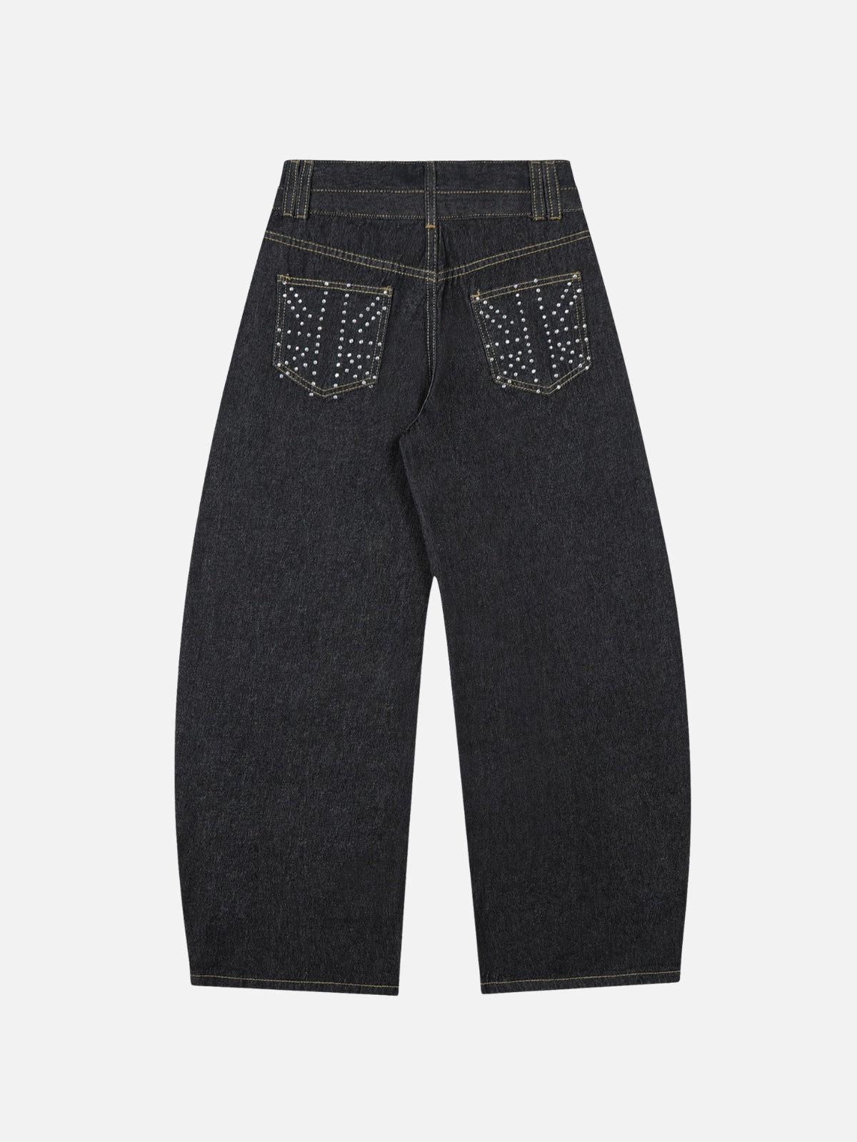 KARMIC - Baggy Embroidered Jeans