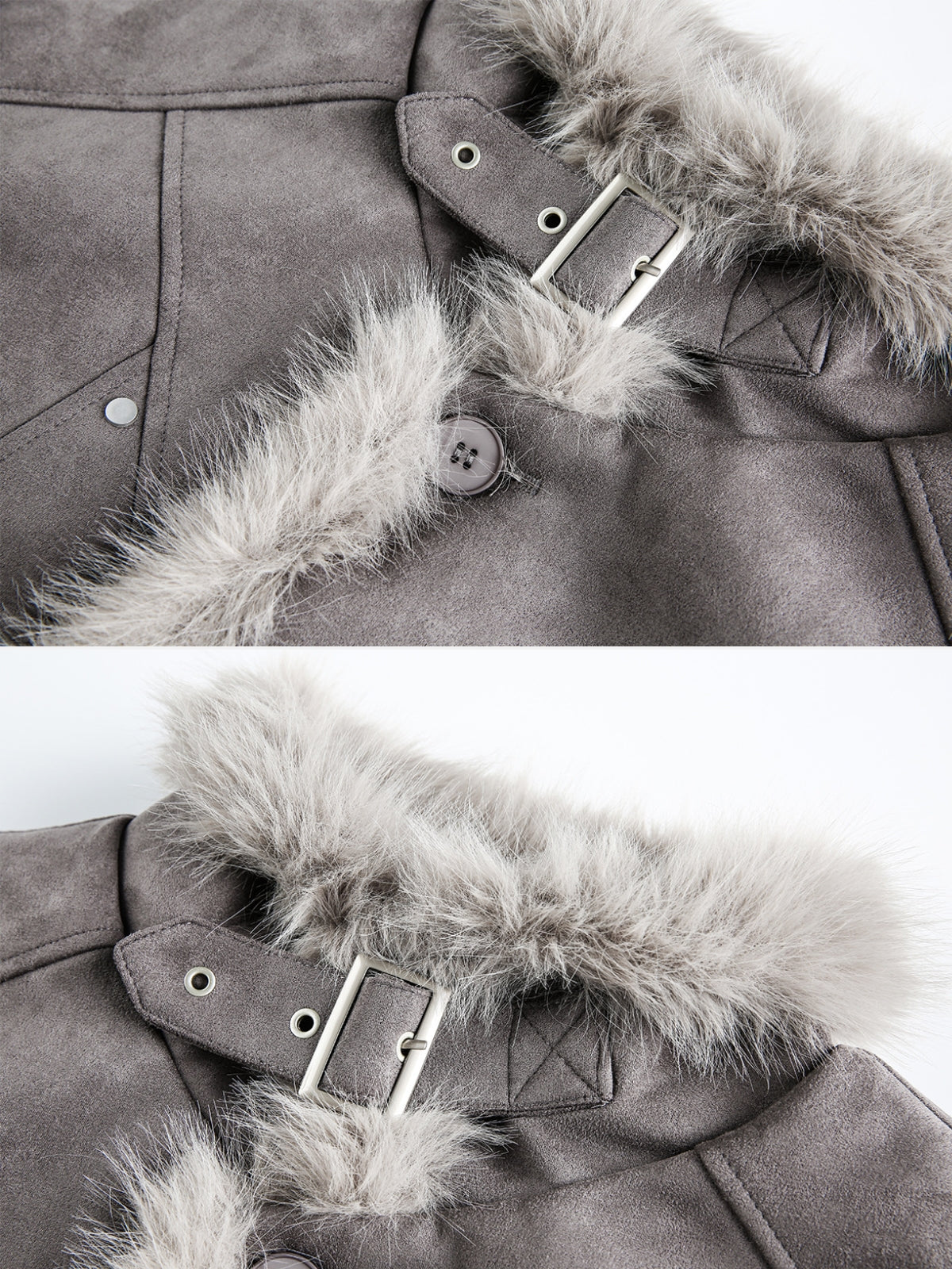 FROZZY – Oversized Basic Sherpa Jacket