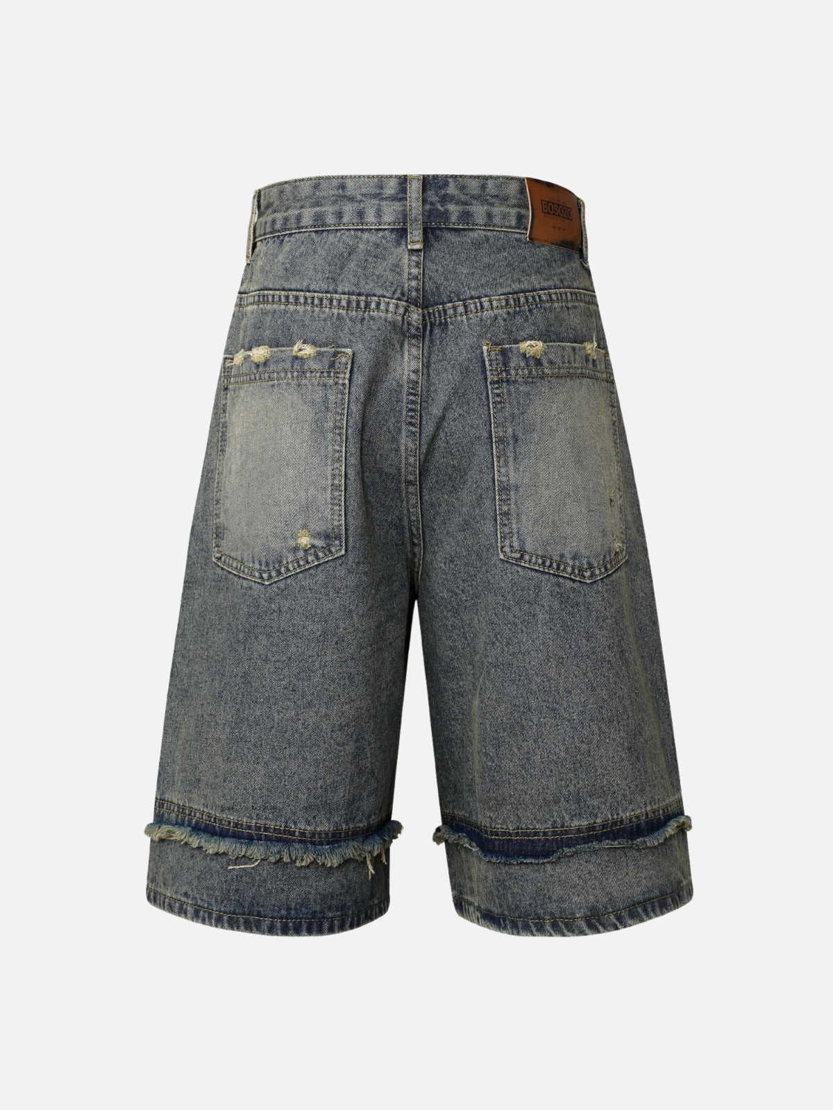 TORNZ - Baggy Denim Embroidered Jorts | TEENWEAR.EU