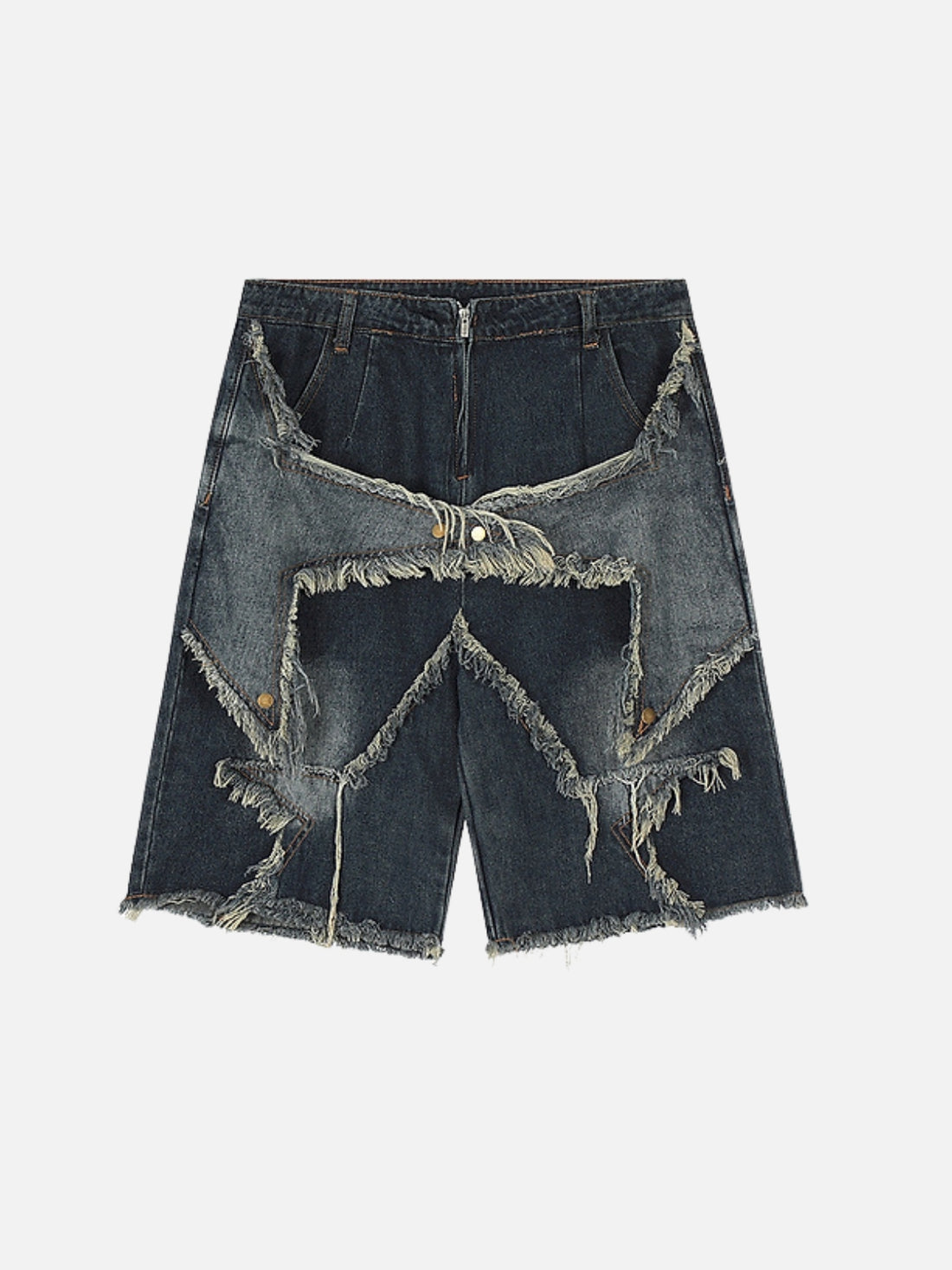 TORNEDY - Baggy Embroidered Shorts Blue | TEENWEAR.EU