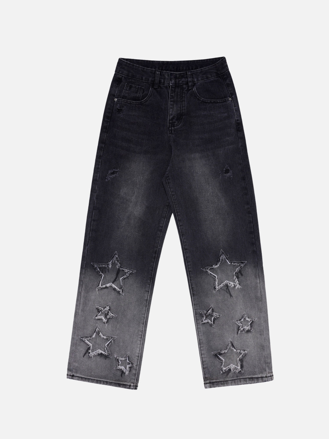 STARLIGHT- Baggy Patchwork Jeans Black | TEENWEAR.EU