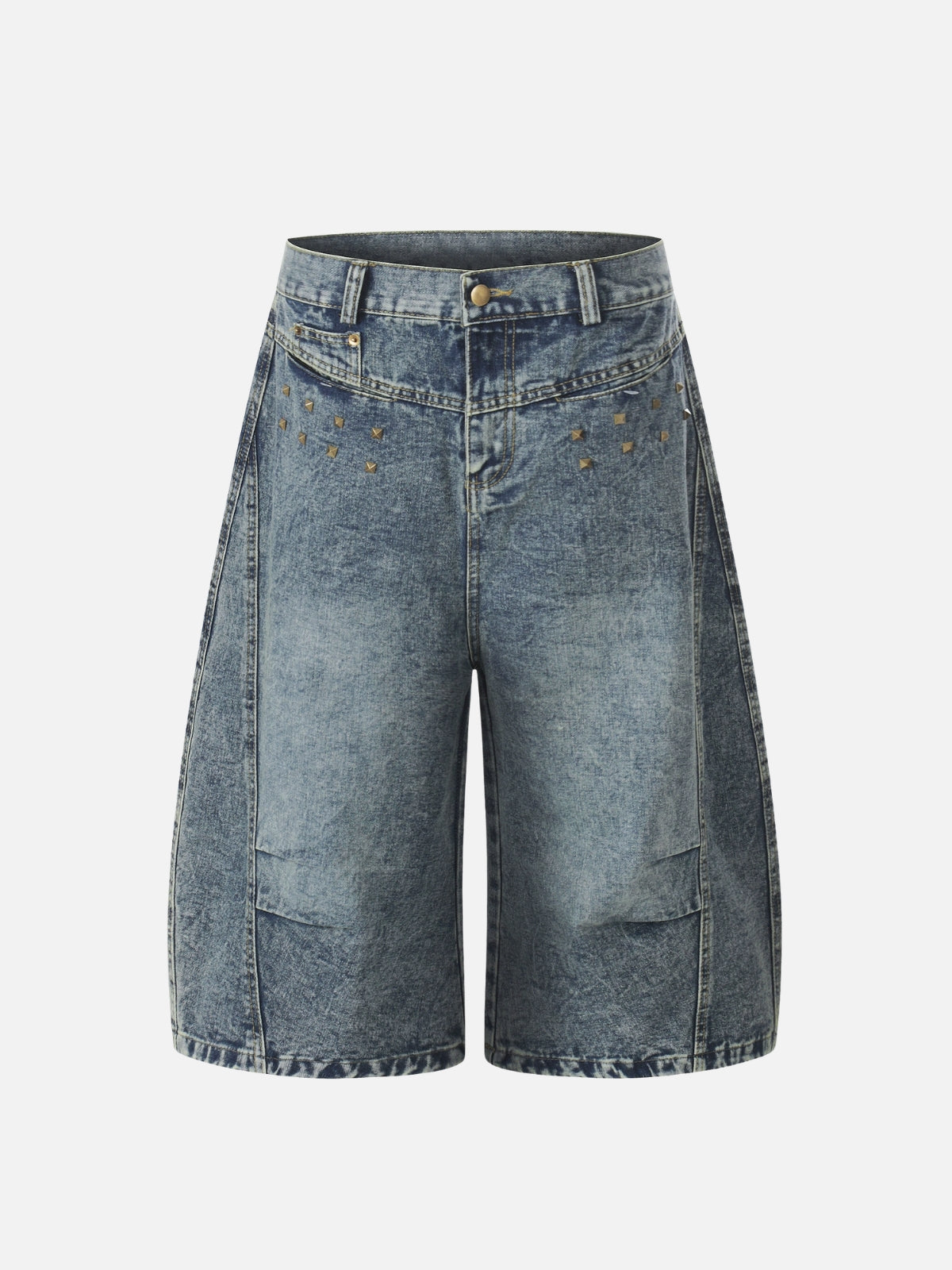 RHINO - Baggy Denim Jorts Blue | Teenwear.eu