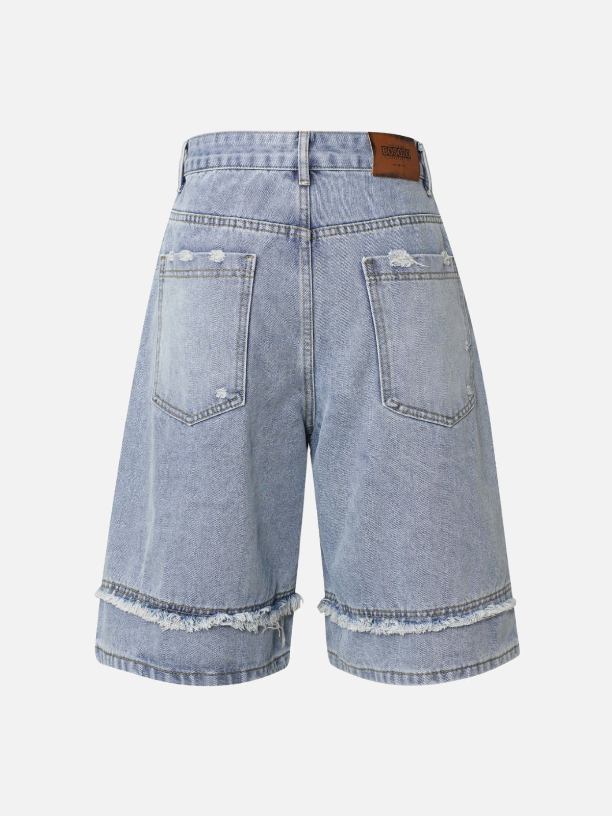 TORNZ - Baggy Denim Embroidered Jorts | TEENWEAR.EU
