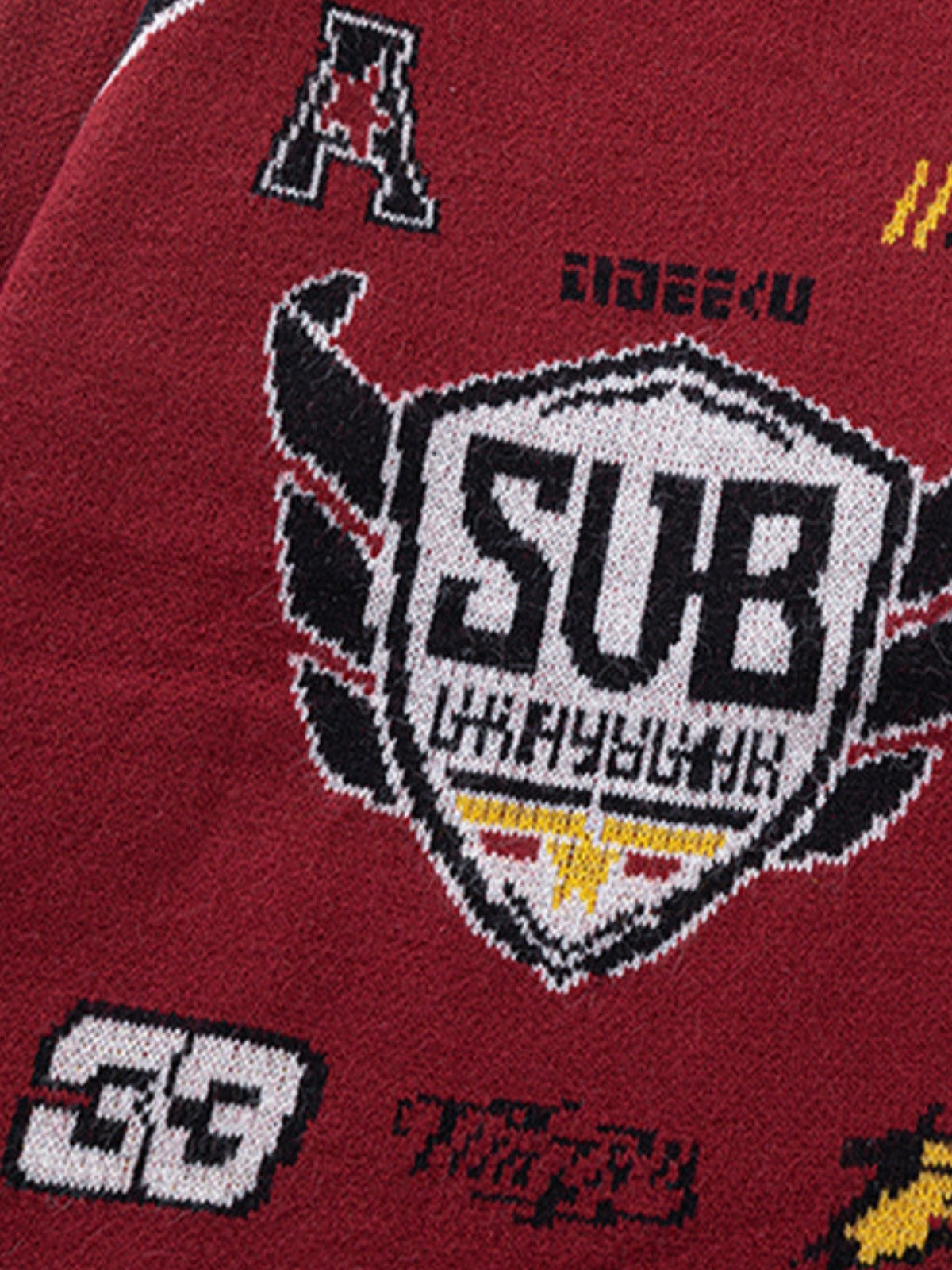 SUB GRAY - Oversized Graphic Sweater Jersey | TEENWEAR.EU